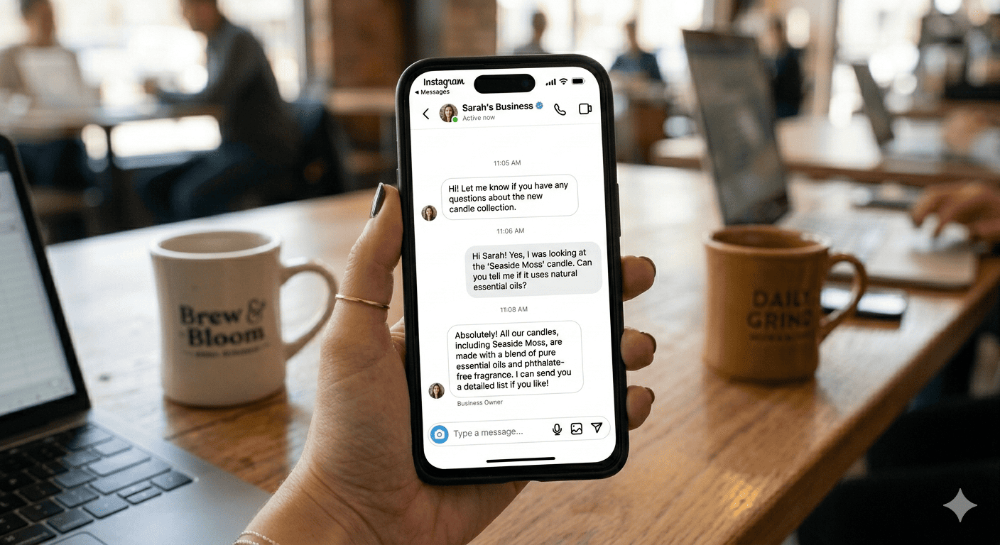 WhatsApp conversation on mobile